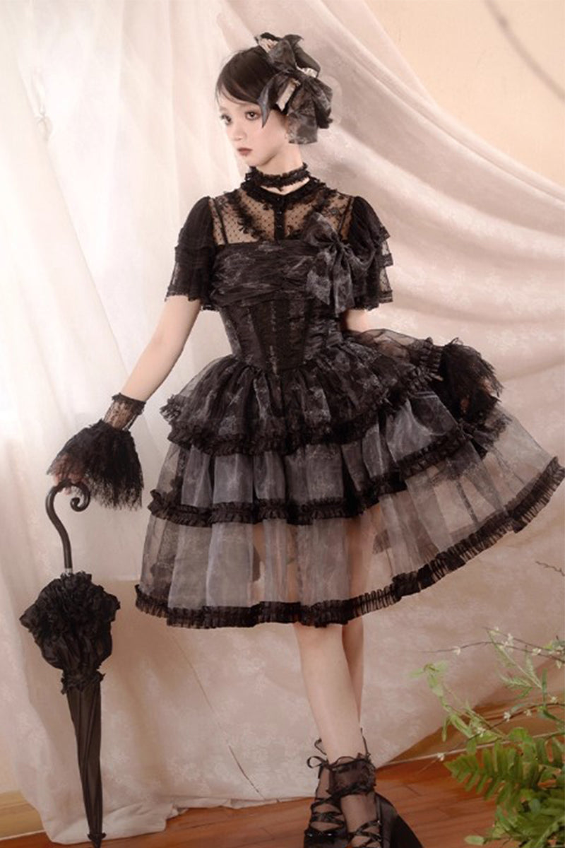 Sunset over the River ドットチュールトップス【With Puji】