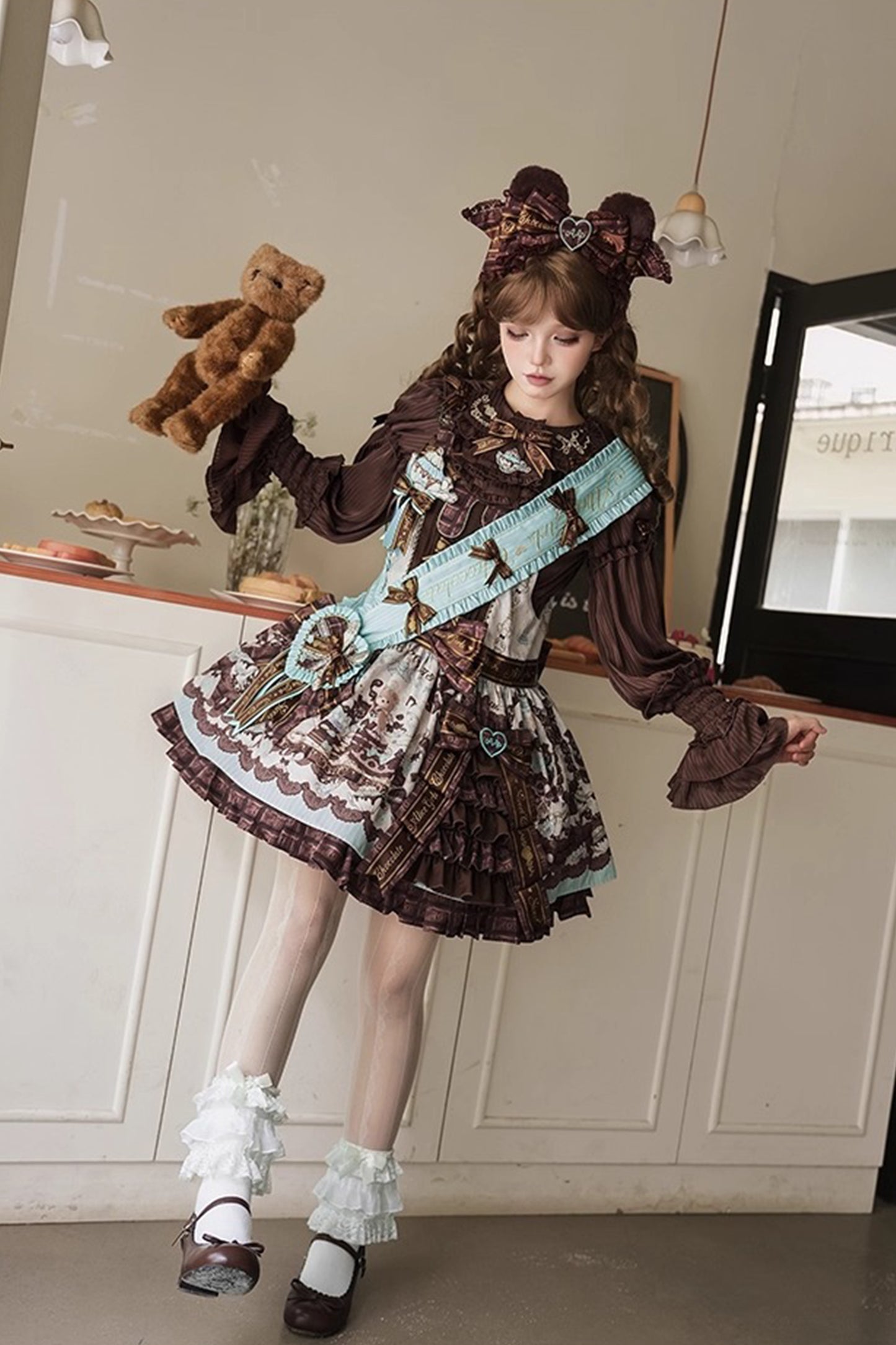 [Vorbestellungen bis 8. Oktober möglich] Schokoladenbärbluse [Alice Girl]