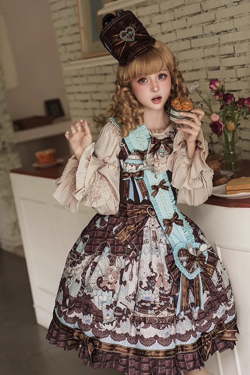 [Vorbestellungen bis 8. Oktober möglich] Schokoladenbärbluse [Alice Girl]