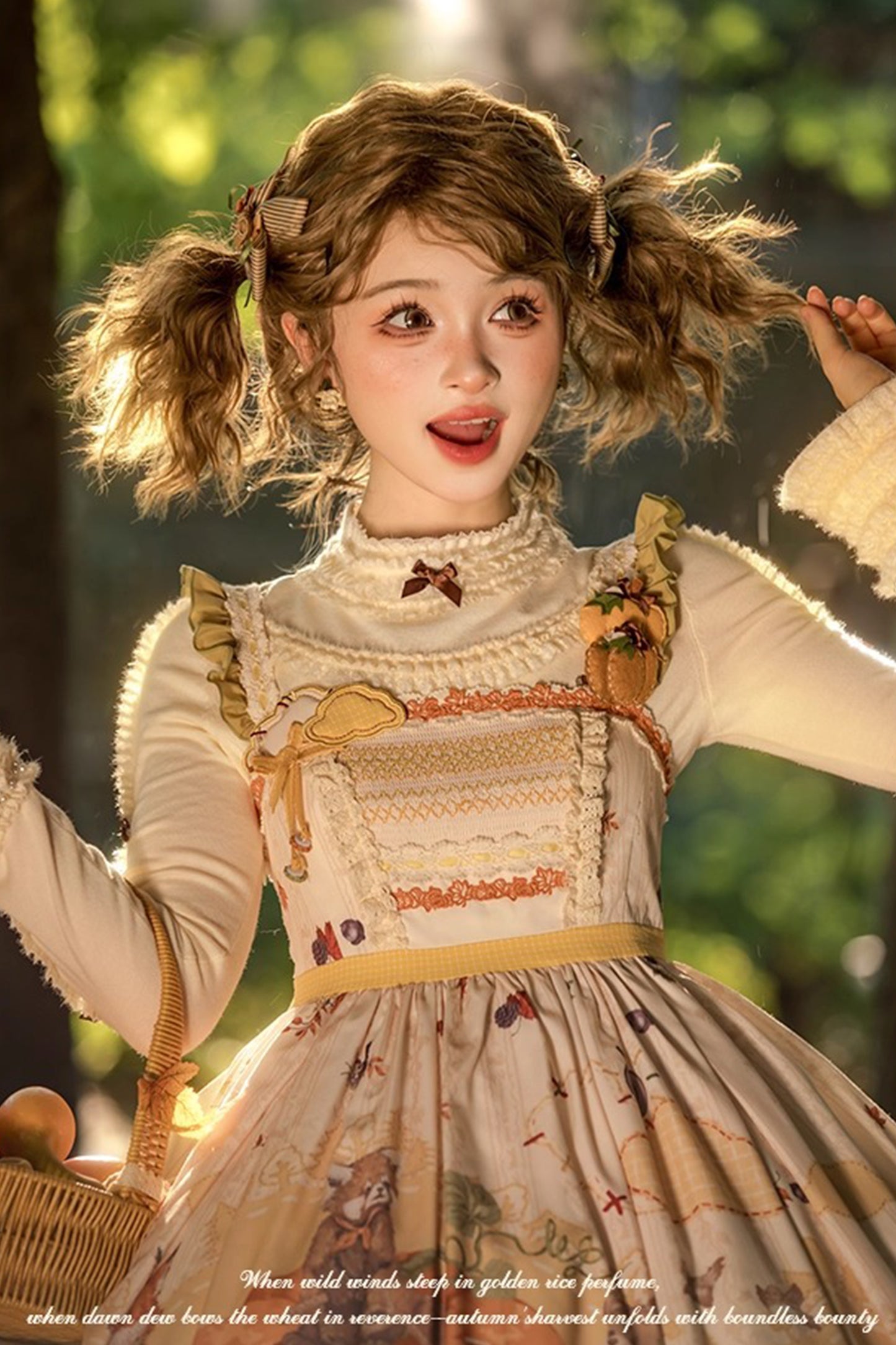 【受注予約~10/2】Autumn Harvest in the Hill ブラウス【花与珍珠匣】