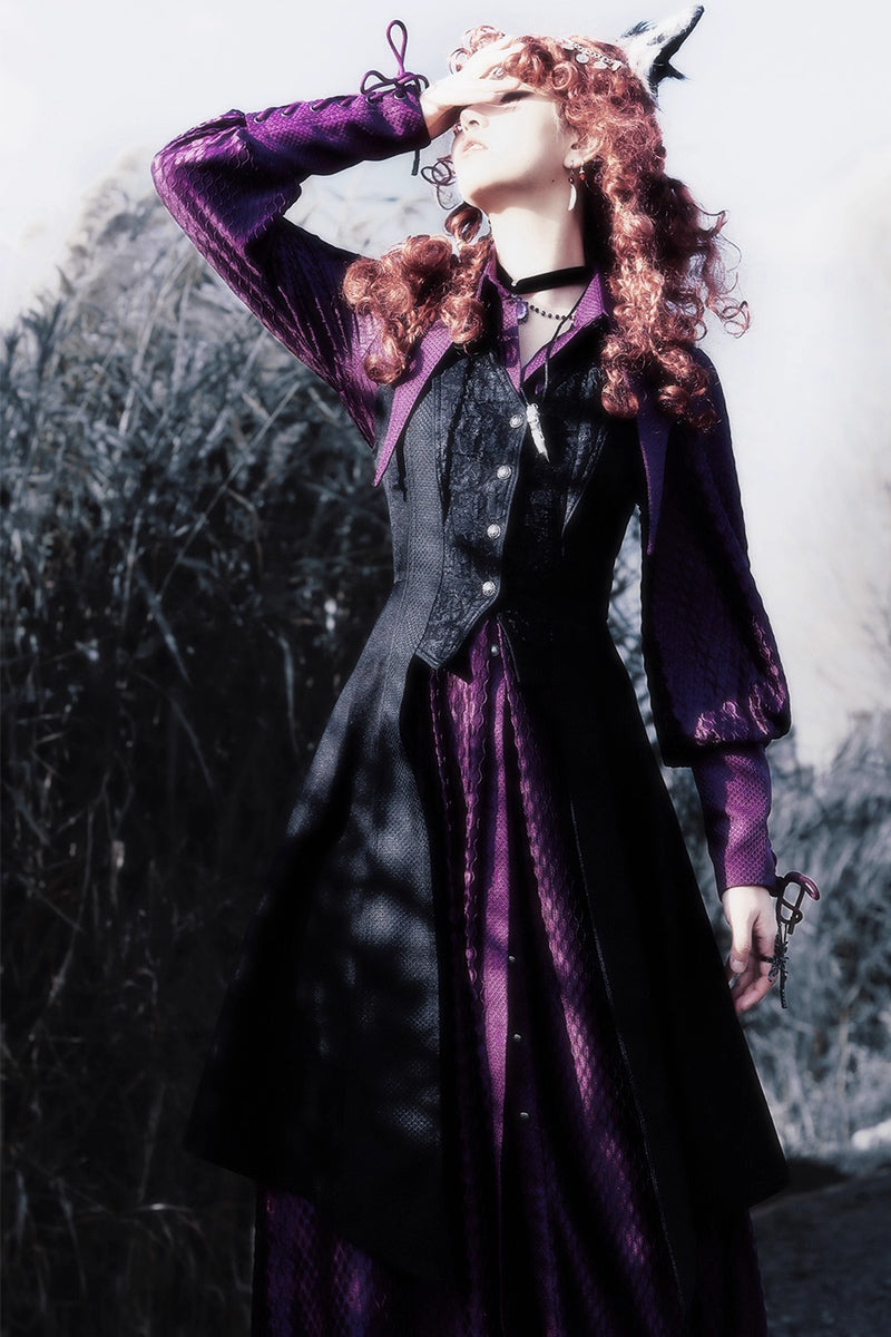 【受注予約~10/16】Twin Dragon ロングブラウス【麋鹿】