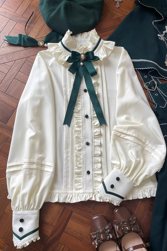 【受注予約~10/30】スミレ色の花手紙 ブラウス【MCLUSTER】