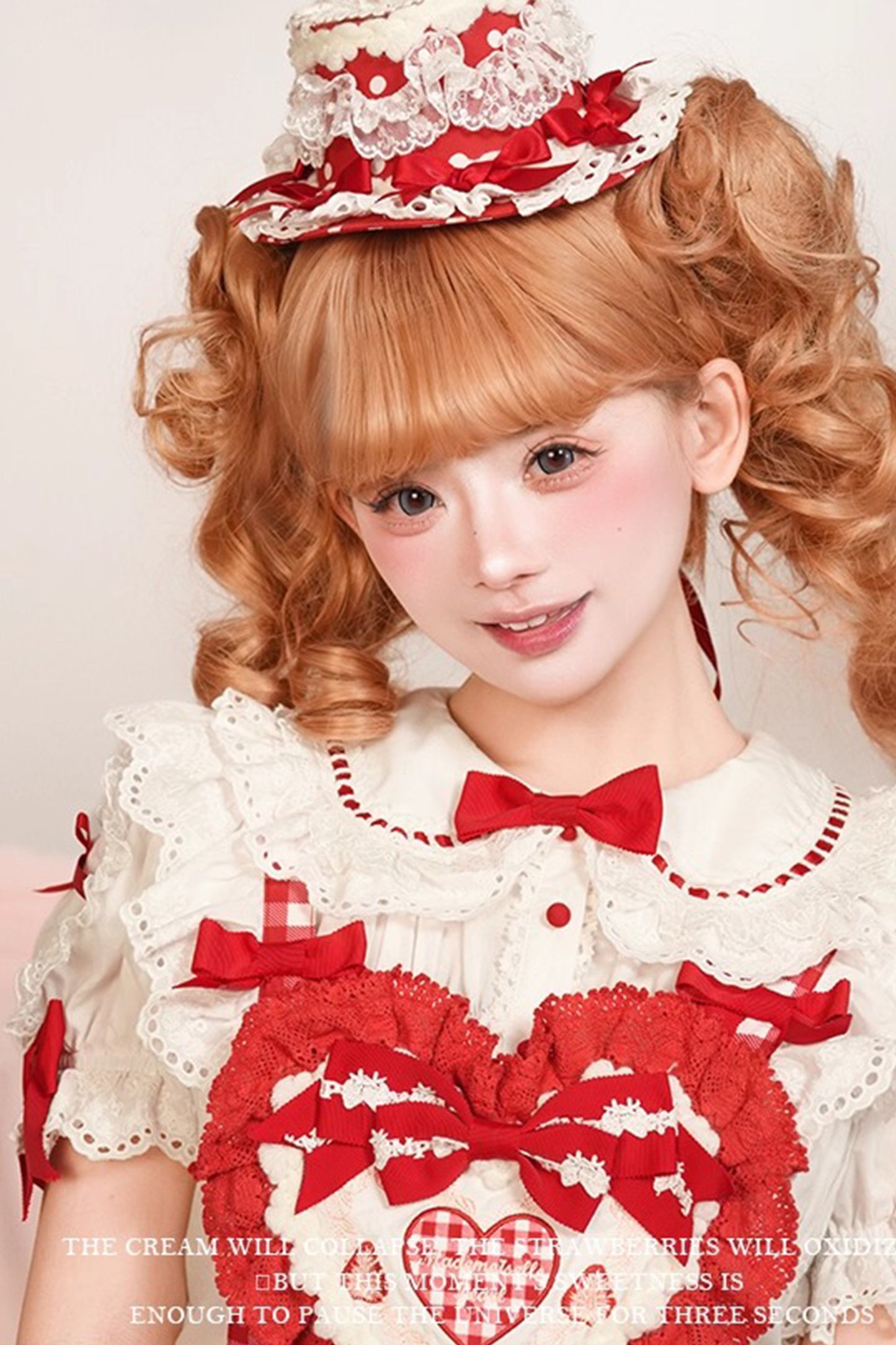 【受注予約~11/18】Strawberry Cake Illustration ブラウス【花与珍珠匣】