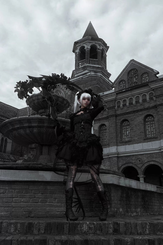 【受注予約~1/22】Swallowtail Butterfly セットアップ(ベルベットver.)【魔女贩售】