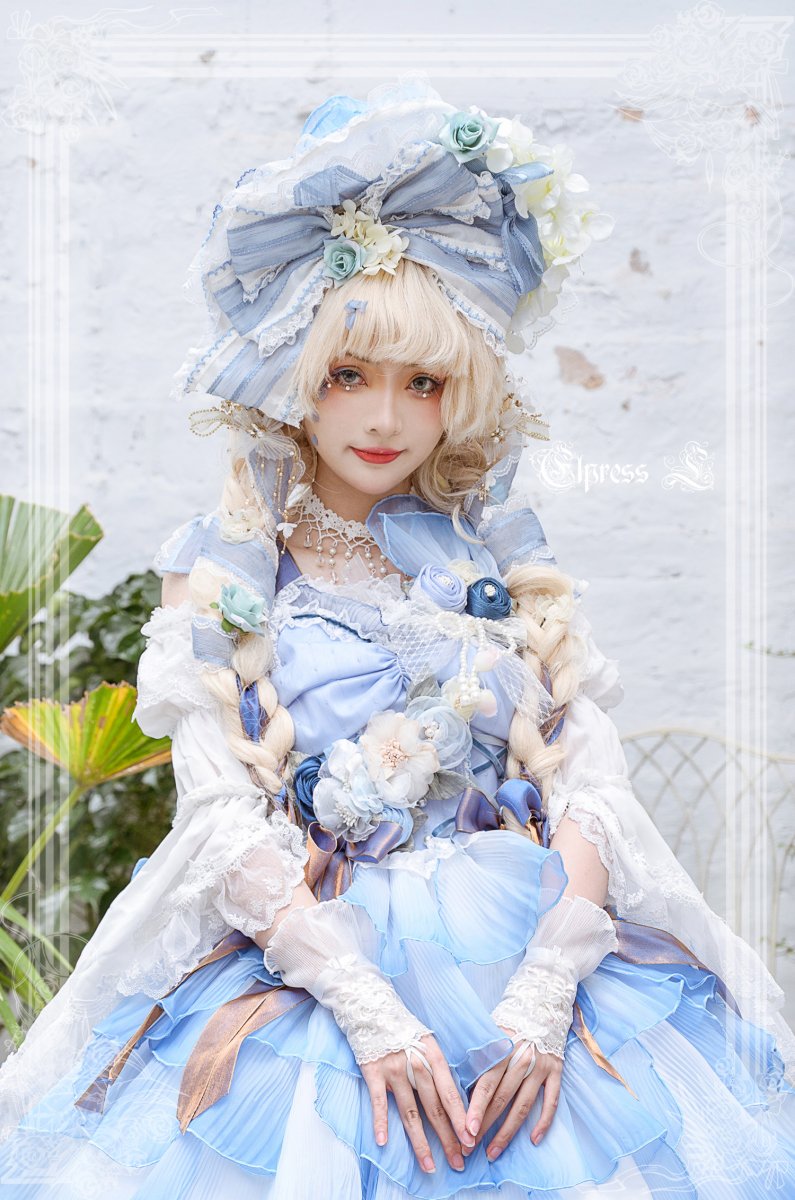 【取り寄せ】"バラの花びら" ジャンパースカート【Elpress L】