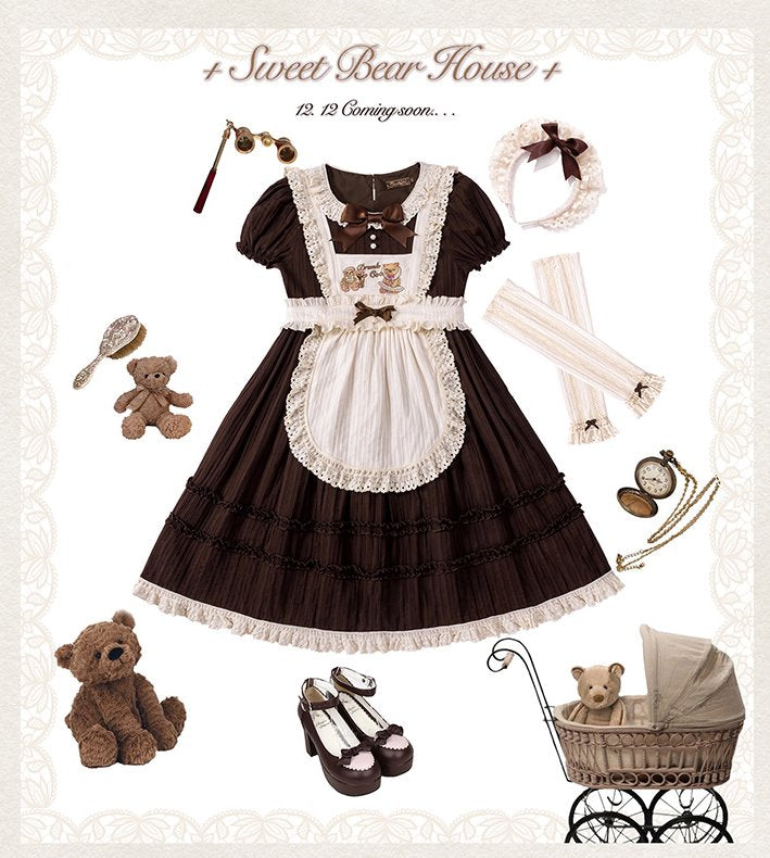 【取り寄せ】Sweet Bear House ワンピース【Drunk Coco】