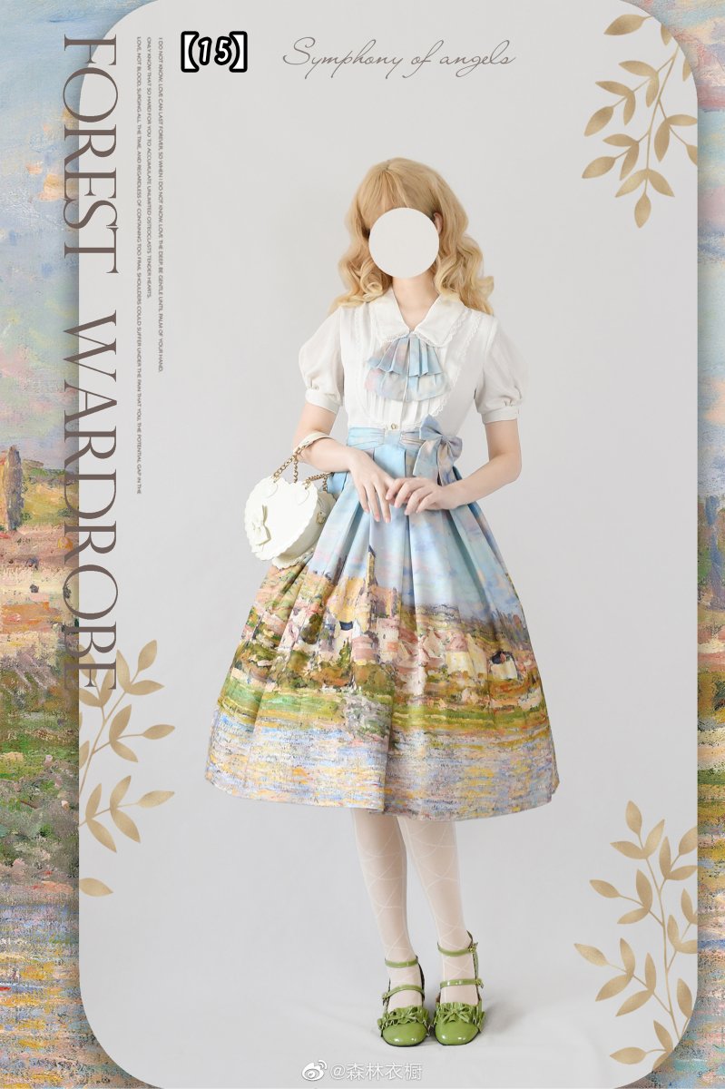 【取り寄せ】Monet oil Painting スカート【Forest Wardrobe】