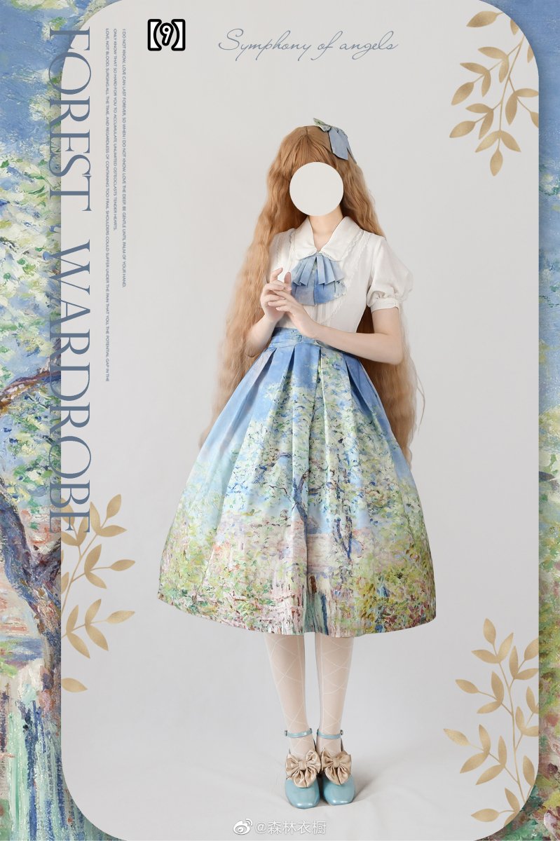 【取り寄せ】Monet oil Painting スカート【Forest Wardrobe】