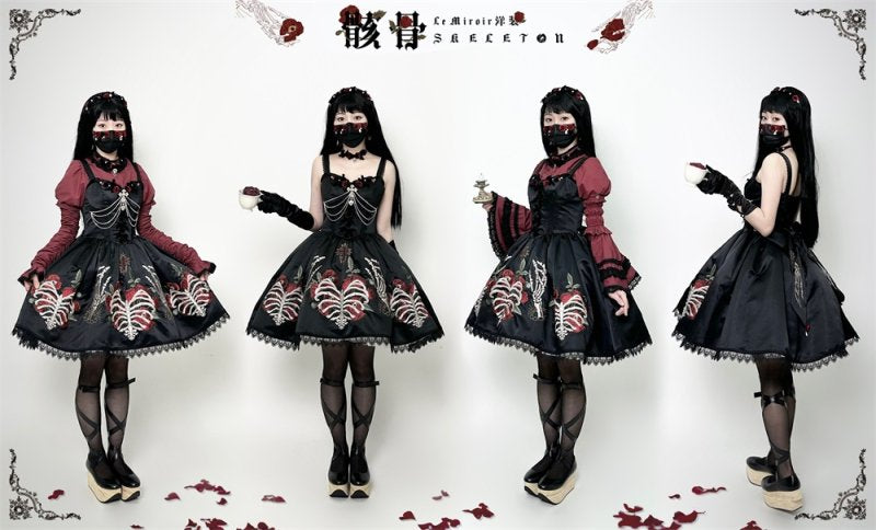 薔薇の葬列2.0 ジャンパースカート【LeMiroir】
