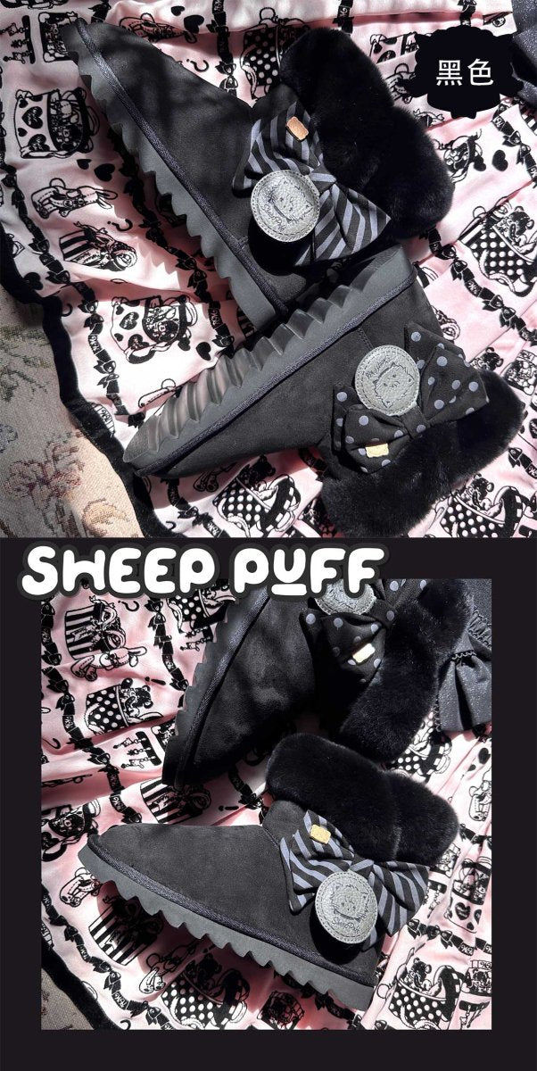 【即納】mikko×SHEEP PUFF ショートスノーブーツ【SHEEP PUFF】