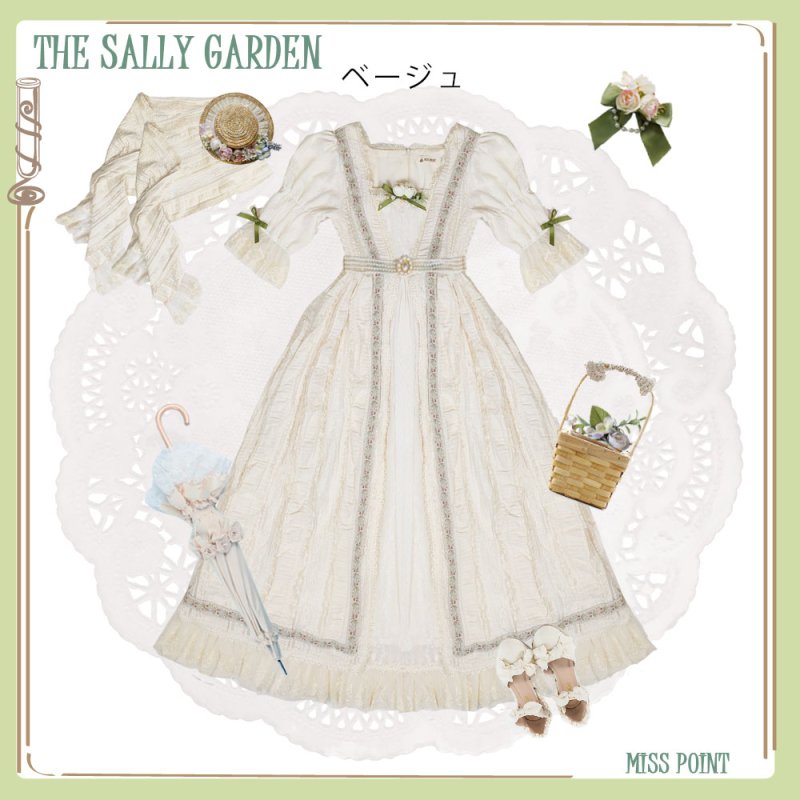 【受注終了/2023年7-9月発送予定】Sally garden1.0 ワンピース【Miss Point】