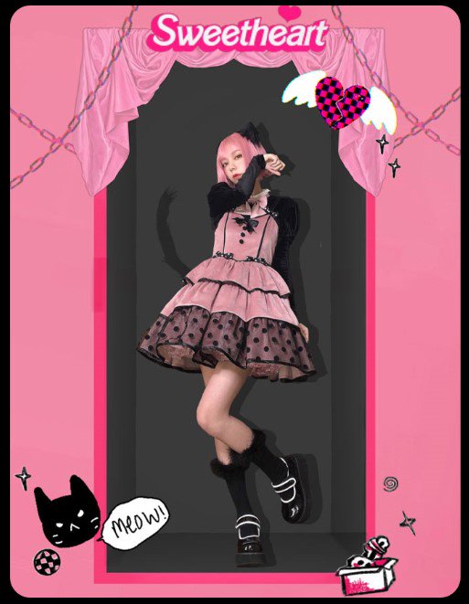 【取り寄せ】Kitty ジャンパースカート【CreamyCutiePie】