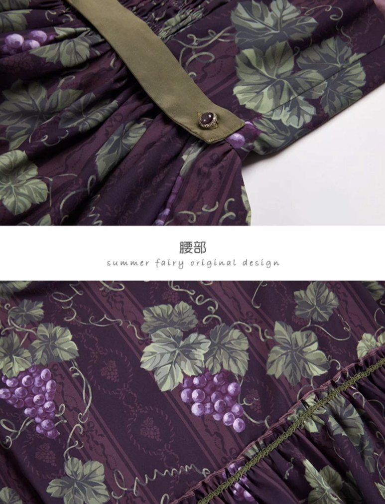 【受注予約~6/29】ロワールのブドウ園3.0 ジャンパースカート　襟タイプ【仲夏物語】