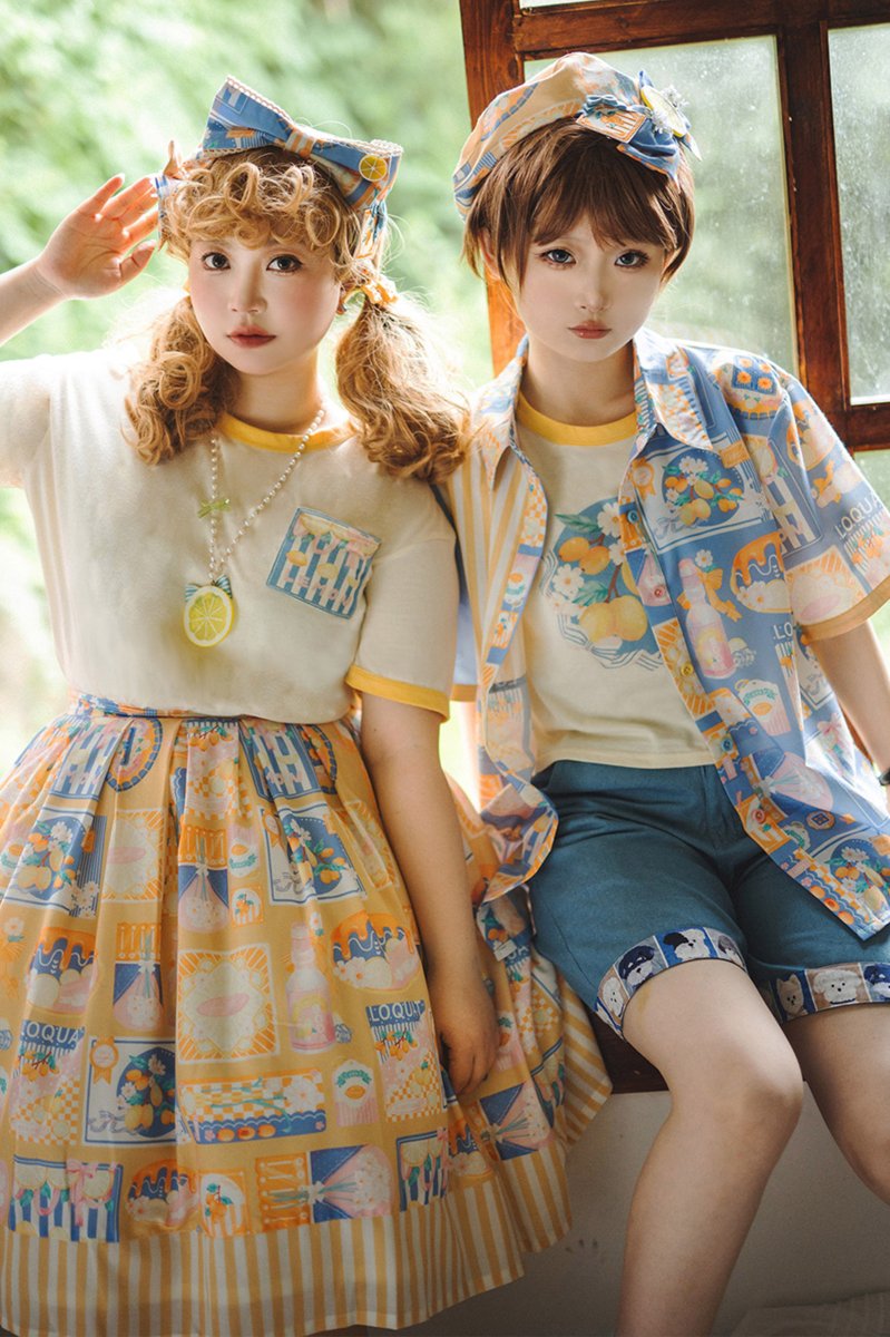 【受注終了/2023年11-2024年1月発送予定】Lemon&Cosmos Tシャツ【Miss Point】