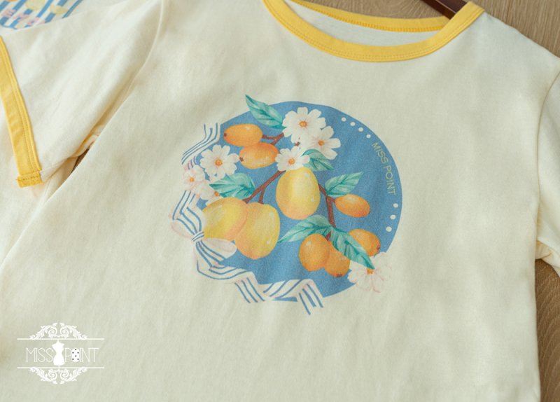 【受注終了/2023年11-2024年1月発送予定】Lemon&Cosmos Tシャツ【Miss Point】